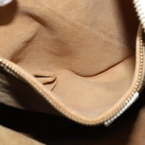 CELINE Shoulder Bag Leather White Auth fm4520 - Picture 10 of 14